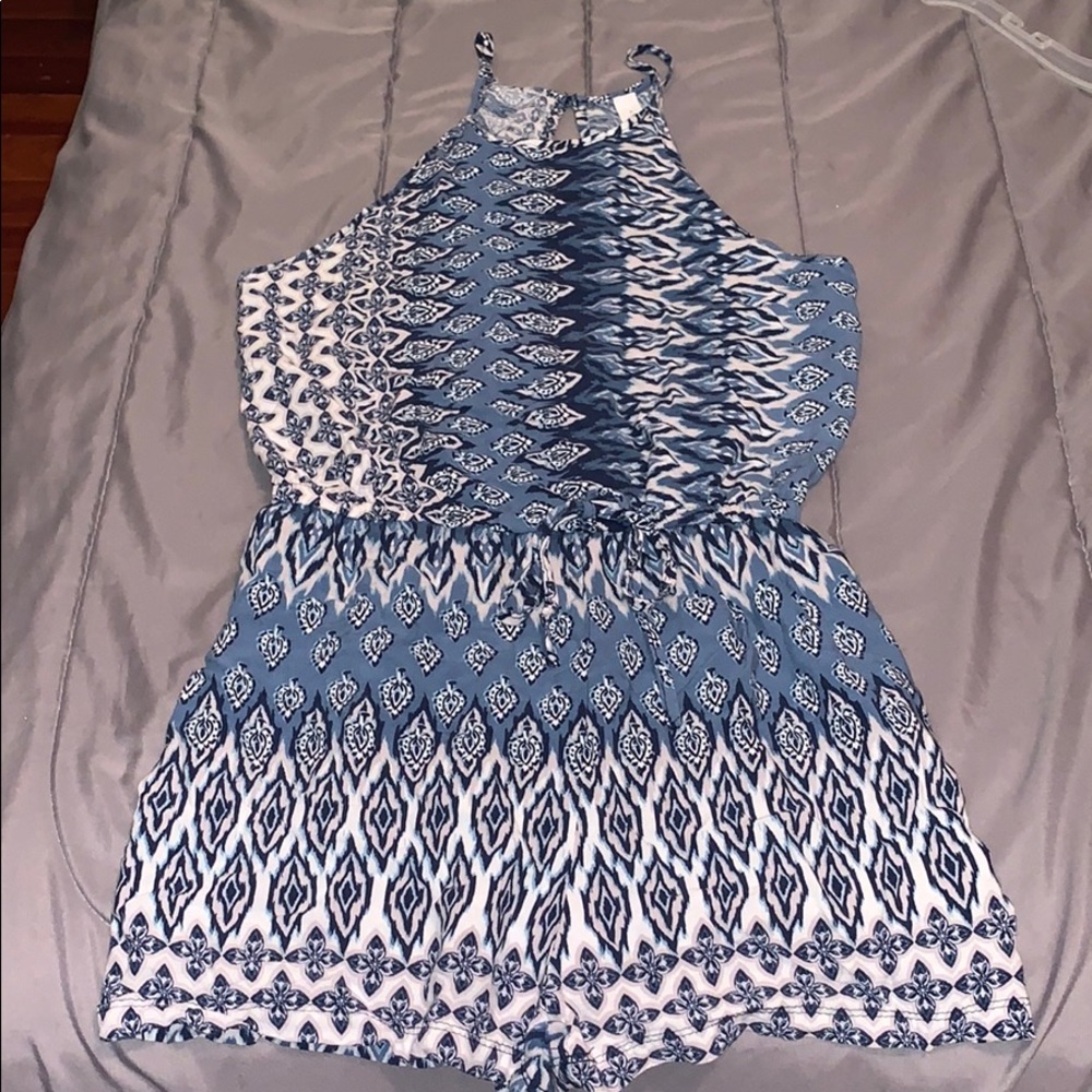 High neck Romper